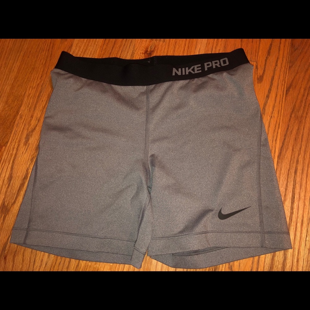 Grey Nike pro shorts
